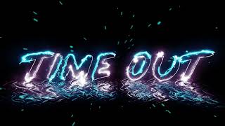 TIME OUT Neon glow lamp laser  Animated Background Video Live Wallpaper with Music [upl. by Einor]