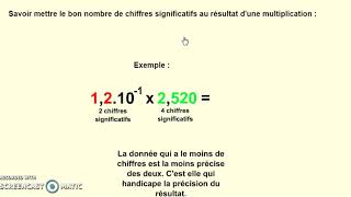 Chiffres significatifs et multiplication division [upl. by Saito]