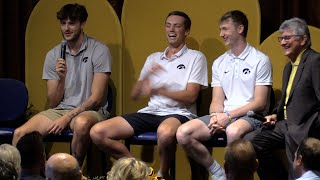 2024 Iowa Hawkeye basketball panel in Dubuque [upl. by Meras]