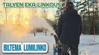 TALVEN EKA LINKOUS 22 MARRASKUUTA BILTEMA LUMILINKO [upl. by Cosenza173]