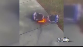 Hoverboard Catches On Fire [upl. by Renrut]