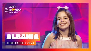 Nikol Çabeli  Vallëzoj  🇦🇱 Albania  National Final Performance  Junior Eurovision 2024 [upl. by Htennaj]