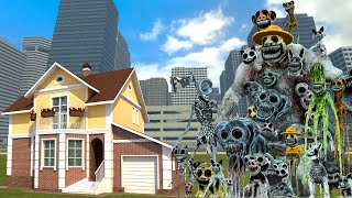 ALL ZOONOMALY MONSTERS FAMILY VS HOUSES  Garrys Mod [upl. by Dode]