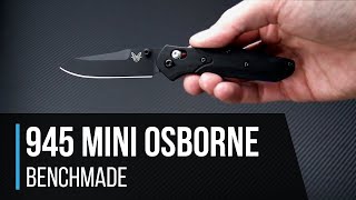 Benchmade 945 Mini Osborne G10 AXIS Lock Folder Overview [upl. by Daus]