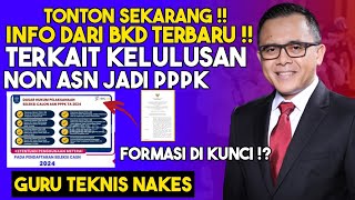 FORMASI DI KUNCINON ASN JADI PPPK FULL TIME 2024 [upl. by Dukey]