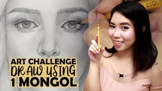 Art Challenge Draw a Portrait Using 1 Mongol Pencil  Philippines [upl. by Vicky]