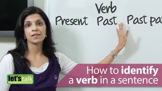 English Grammar Lessons  How to identify a verb in a sentence [upl. by Miriam]