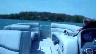 600 HP South Bay Trifecta Pontoons Fastest pontoon [upl. by Haimerej]