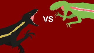 Indoraptor VS Venatosaurus  Sticknodes animation [upl. by Sivel174]