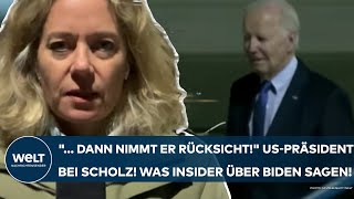 BERLIN quot dann nimmt er Rücksichtquot USPräsident bei Kanzler Scholz Was Insider über Biden sagen [upl. by Matthieu]