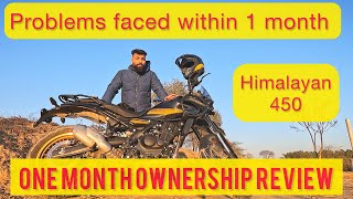 1 month ownership review of Royal Enfield Himalayan  Major issues in New Himalayan  cone set issue [upl. by Charlotta253]