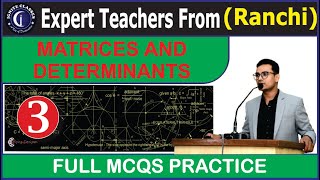 MATRICES AND DETERMINANTS  CLASS  12th  JAC BOARD  CBSE BOARD [upl. by Martyn]