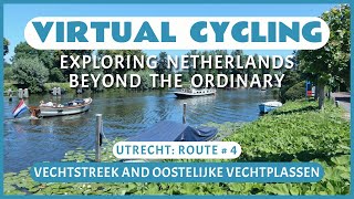 Fietsroute Vechtstreek en Oostelijke Vechtplassen  Virtueel Fietsen [upl. by Lenrad]