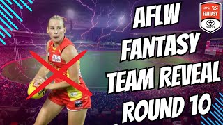 AFLW Fantasy 2024 Team Reveal Round 10 [upl. by Elleuqar]