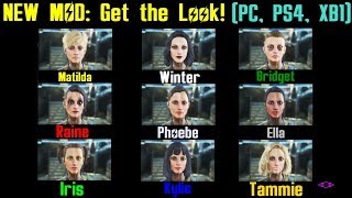 Fallout 4 New Mods Captainoob Companion Face Presets  Get the look [upl. by Reiter]