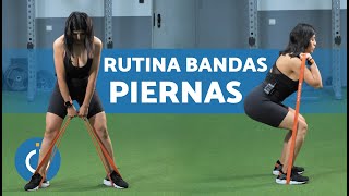 3 EJERCICIOS con BANDAS ELÁSTICAS PIERNAS 🦿 Ejercicios para Muslos con Bandas Elásticas [upl. by Semela]