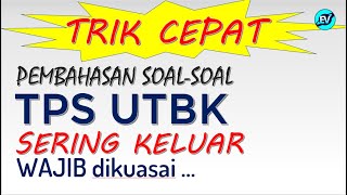 Kumpulan Soal TPS UTBK SERING KELUAR  UTBK SBMPTN 2021 [upl. by Oneill]