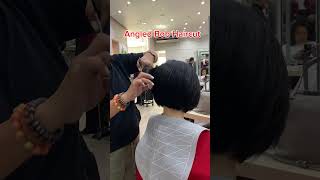 Angled Bob Haircut shortvideo hairstyle bobcut [upl. by Anelak118]