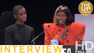 Tamara Lawrance amp Letitia Wright Best Joint Lead Performance award speech at BIFA The Silent Twins [upl. by Hobart134]