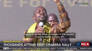 Zimbabwe Elections  Thousands attend first Chamisa rally [upl. by Irama572]