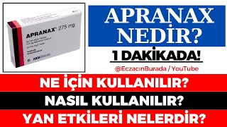 Apranax Tablet Nedir Ne İçin Kullanılır Nasıl Kullanılır Yan Etkileri Nelerdir GÜNCEL [upl. by Inahc]