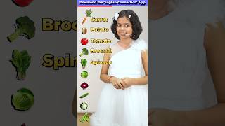 10 Vegetable🫛 Names in English Kids English Practice Adi Keshari Connection shorts [upl. by Arerrac692]