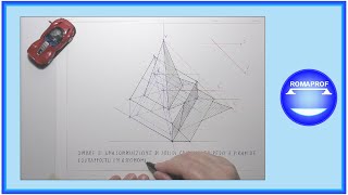 OMBRE IN ASSONOMETRIA DI UNA COMPOSIZIONE DI SOLIDI PARALLELEPIPEDO  PIRAMIDE  1181 [upl. by Gerk]