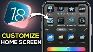 How To Customize Home Screen On Iphone iOS 18  Easy Guide [upl. by Nilesoy638]