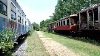 Eisenbahnmuseum Strasshof Abgestellte Wagen Juli 2024 [upl. by Terrye]