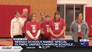 Neenah Middle and High School both selected as Special Olympic Unified Champion schools [upl. by Okiron978]