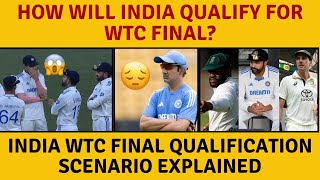 India Qualification Scenario For WTC Final Explained [upl. by Eilegna]