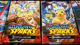 Opening 432x Surging Sparks booster packs from past stream 12 booster boxes [upl. by Halfon]