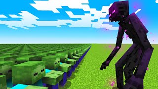 1000 Zombies vs Mutant Enderman [upl. by Sucramat]