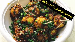 RAMZAN SPECIAL RECIPES  SPICY CHILLI POTATOES RECIPE  SPICY BABY POTATO  APPETIZER RECIPES [upl. by Nerha]