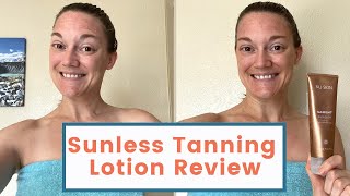 NuSkin Insta Glow SelfTanning Review   20 Off [upl. by Araeic]