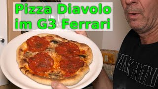 Pizza Diavolo im Pizzaofen G3 Ferrari [upl. by Norty]