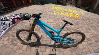 ENDURO BIKE VS DH BIKE  YT CAPRA CORE 1 VS YT TUES CORE 4 🤯🤔 [upl. by Raskin]