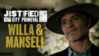 Raylan Sees Mansell with Willa  Scene  Justified City Primeval  Season 1  FX [upl. by Chandal]