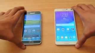 Samsung Galaxy Note 4 vs Samsung Galaxy S5 Which is Faster [upl. by Nagad487]