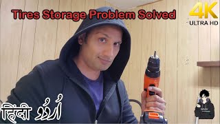 How To Install Tire Rack  Tire Storage  Canada  4K [upl. by Miuqaoj492]