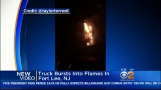 Fort Lee Truck Fire [upl. by Charlotta]