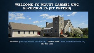 11032024 Sunday Worship at Mount Carmel UMC St Peters PA Elverson [upl. by Enihpad913]