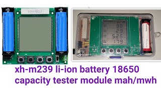 xhm239 liion battery 18650 capacity tester module mahmwh [upl. by Charters]