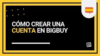 Cómo crear una cuenta en BigBuy [upl. by Stoeber]