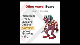 Synonyms Of quot BAD amp SPOOKY quot communicationskills englishlesson vocabulary foryou learnenglish [upl. by Selden17]