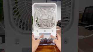 Ultimate Cooling Experience Oscillating Rechargeable Tower Water Spray Cooling Fan [upl. by Samal]