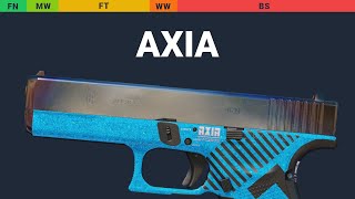 Glock18 AXIA  Skin Float And Wear Preview [upl. by Cynara287]