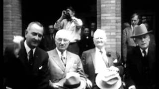 John Nance Garner at 90 with Truman and LBJ 1958 [upl. by Kered]