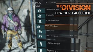 The Division  BEST Ways to Get All Outfits How to Get Clothes Fast Outfit Guide [upl. by Eladroc]