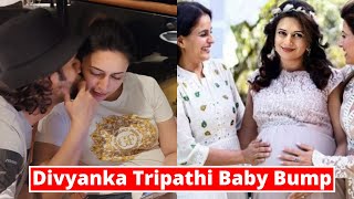 Pregnant Divyanka Tripathi first Live flaunting her Baby Bump after Pregnancy With Husband Vivek [upl. by Kalinda]